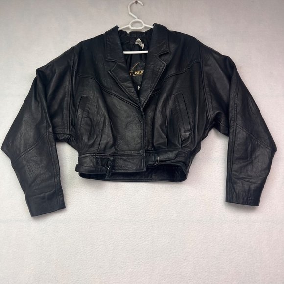 PC Collection bomber moto rider Women's Leather Jacket size :M - Picture 2 of 16